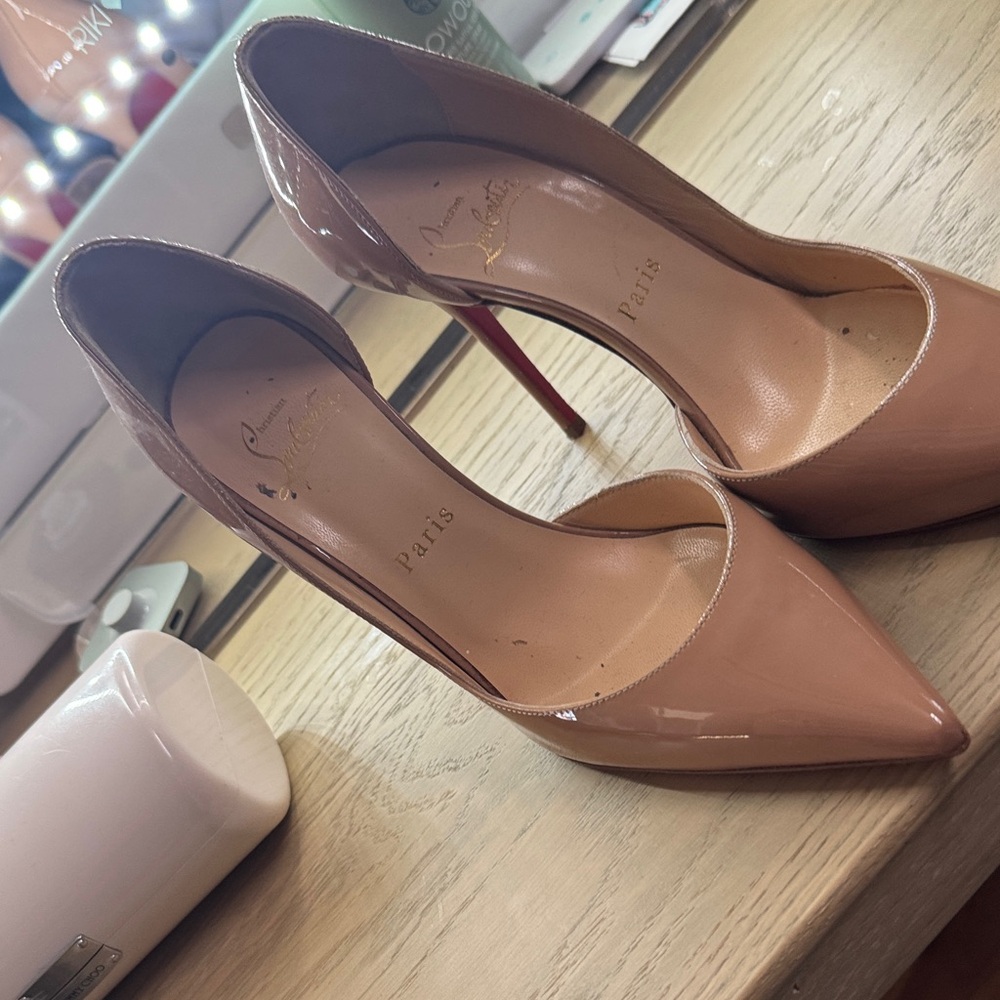 Christian Louboutin Blush Patent Leather Heels